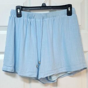 Blue Blush womans linen shorts,  size large